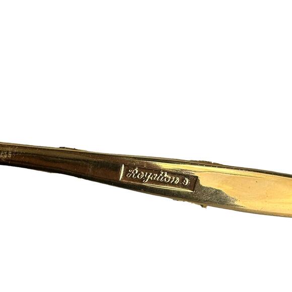 royalton textured gold electroplate silverware spoons 6 1/4 in. lot of 14 - Picture 5 of 5